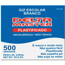 Giz Escolar Branco Master Cx Com 500 Unidades