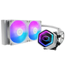 Water Cooler Masterliquid Core Ii 240 Branco 2 Fans Argb   |  Mlw-d24m-a18pa-rw