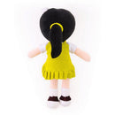 Boneca De Pelúcia Gisele Com Vestido Verde 35cm Bordada