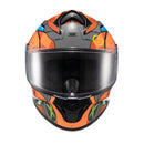 Capacete Texx Fechado Spihe Gear Verm Azul 56