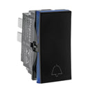 Modulo Pulsador Campainha Legrand Pial Plus+ 2a 250v B.automatico 1m  Preto | 611012pt