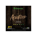 Encordoamento Para Violao Aço Acustico .011 Bronze - Gespw