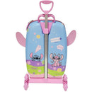 Mochila Infantil Com Rodinha Stitch Angel