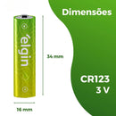 Bateria Cr123 Elgin