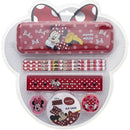 Kit Escolar Minnie 7 Peças Com Estojo Metálico