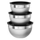 Conjunto De Bowls Inox Electrolux 3 Peças Com Tampa Plástica