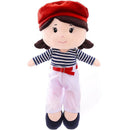 Boneca De Pelúcia Maite Com Boina Vermelha 35cm
