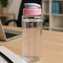 Garrafa Plástica Atenas 500ml Rosa C/medidor