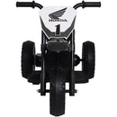 Moto Elétrica Honda Crf 6v Preta Com Buzina E Pedal De Aceleração