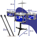 Bateria Acústica Infantil Mini Três Tambores Brinquedo