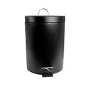 Lixeira de Metal Preta 5 Litros