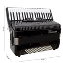 Acordeon 120 Baixos 41 Teclas Ta 12009 Preto Thommasi