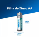 Pilha Zinco Philips Aa R03l4b/59 Philips