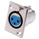 Conector Xlr Painel Metal Storm 10 Unidades