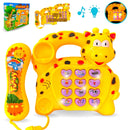 Kit 2 Telefone Musical Infantil Girafa Brinquedo Educativo