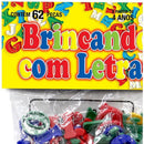 Brinquedo Pedagógico Brincando Com Letras 62 Peça