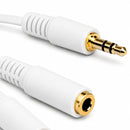 Cabo P2 Stereo Para 2 X P2 Femea Stereo 15cm Storm 10 Un