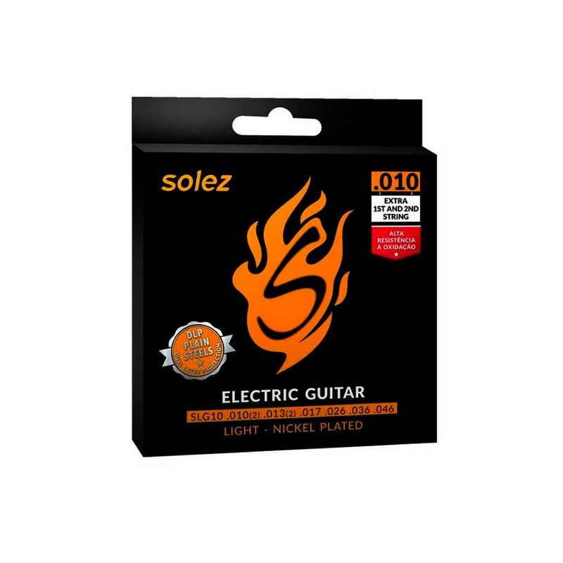 Encordoamento Para Guitarra Solez 0.010" Slg10