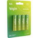 Pilha Alcalina Pequena Aa Elgin - Blister Com 04 Unidades