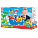 Brinquedo Educativo Navio Pirata Baby Land C/30blo