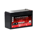 Bateria Estacionária Unipower Up1270seg Vrla 12v 6,4ah Para Segurança