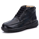 Coturno Casual Conforto Couro Preto - RT8003FLOPTO
