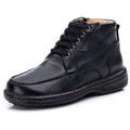 Coturno Casual Conforto Couro Preto - RT8003FLOPTO