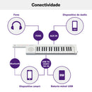 Teclado Portátil 37 Teclas Keytar Sonogenic Shs 300 Wh Branco Yamaha
