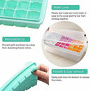 Bandeja Gelo Silicone Com Armazenamento E Tampa 36 Cubos