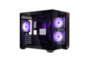Gabinete Cooler Master Elite 481 Wood Micro-atx Vidro Panoramico 3 Fans Argb Preto  |  E481-khnn-s00