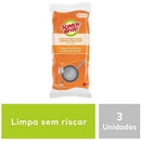 Esponja Para Limpeza Scotch-brite Não Risca Laranja