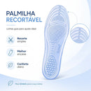 Palmilha Ortopédica Gel Silicone Anatômica Unissex Ajustável Original Dor Esporão 33/35