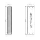 Caixa De Som Coluna Amplificada 8x3" Versa Red Attack Vsc83a
