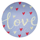 Kit 4 Capas Para Sousplat Coração Love  35cmx35cm - UN / 4