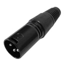 PLUG CANON MACHO CORPO PRETO METAL - PC / 5