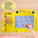 Lousa Mágica Infantil Com Caneta Magnética 30cm Trenzinho