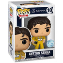Boneco Funko Pop Ayrton Senna Racing Lotus Uniforme Amarelo 10cm