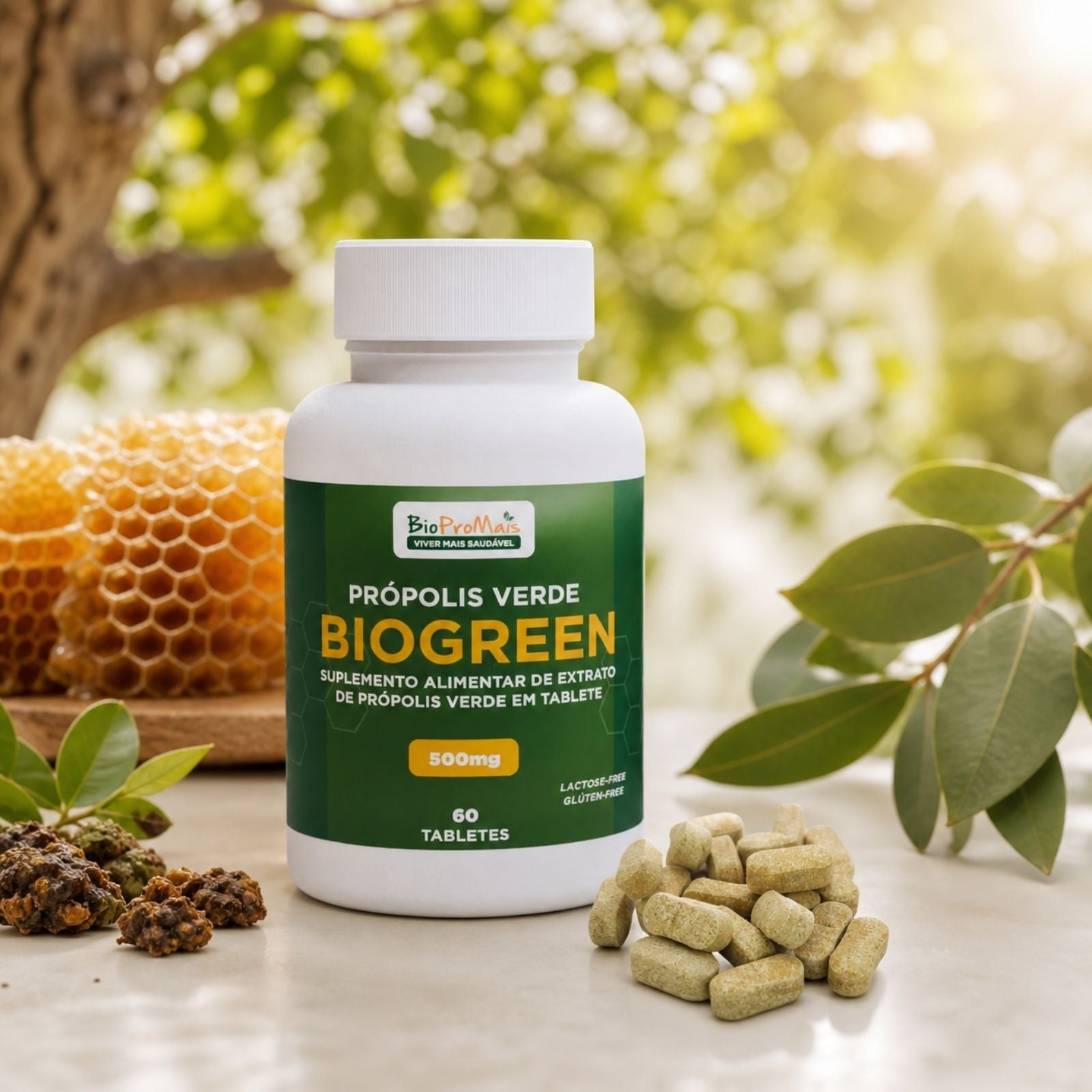 Biopromais Biogreen Propolis Verde Em Tabletes (60 Tabletes) - UN / 60