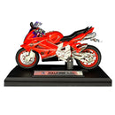 Miniatura Moto De Brinquedo Com Som E Acende Farol Metal