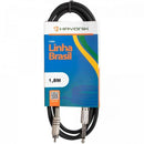 Cabo de Áudio HAYONIK Linha Brasil P10 Mono x RCA 1,8m Preto