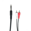 Cabo P10 Stereo Para 2 Rca Macho 2,0m Storm 10 Un