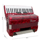 Acordeon 120 Baixos 41 Teclas Ta 12009 Vermelho Thommasi