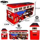 Miniatura ônibus Ferro Rodas De Borracha Fricção