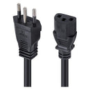 Cabo De Força Tripolar Para Fonte 3x0,75 Mm 250v - 0,5m (10 Un) - PC / 10
