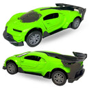 Carrinho De Ferro Miniatura Bugatti Carro Metal Abre Portas