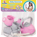 Brincando De Casinha Jogo De Chá Baby Gourmet Rosa Com 13 Peças