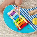 Fisher-price Wood Mesa Musical Com Instrumentos 3 Em 1