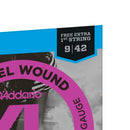 Cordas Para Guitarra D Addario Xl Nickel Wound Exl120-b .009-.042 Com Corda Extra Pl009