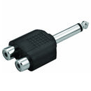 Adaptador Plug P10 Mono Para 2 Rca Níquel Storm 10 Un