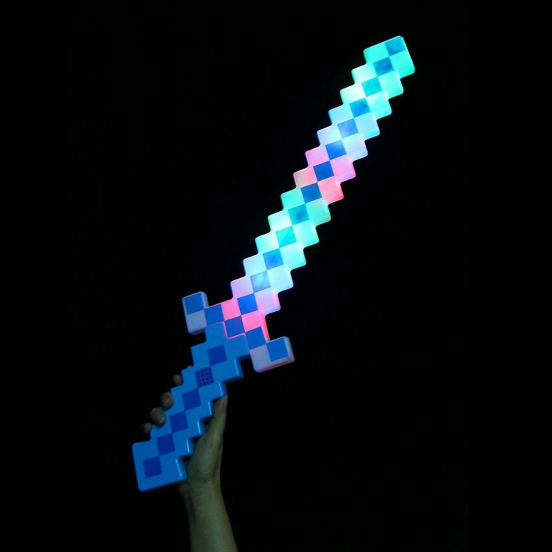 Espada De Brinquedo Com Som E Luz Diamante Ninja De Blocos